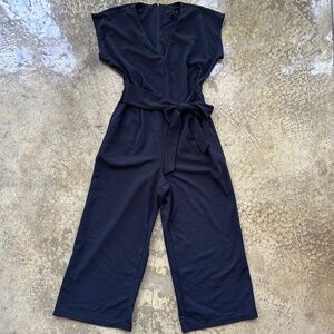 Bloomingdale’s Aqua tie waist jumpsuit